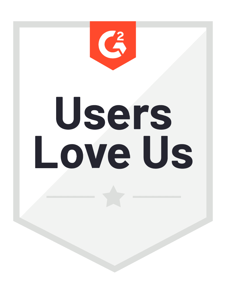 G2 Users love us badge G2 Users love us badge