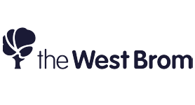 The West Brom logo in black
