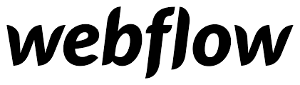 Webflow logo in black
