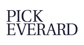 Pick Everard logo in black