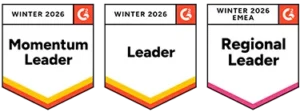 2026 G2 award badges for Kallidus Learn