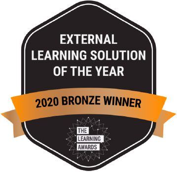 The Learning Awards badge - Kallidus 2020 bronze winner